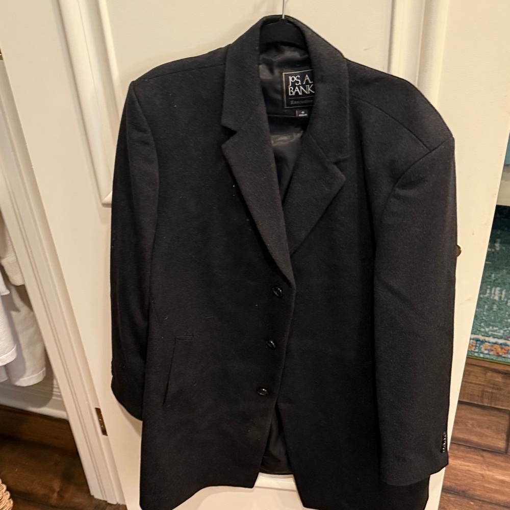 Jos. A. Bank Men's Dark Gray Trench Coat